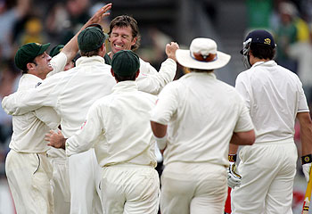 Adulation ... McGrath doesn't regret the timing. Pic: Associated Press