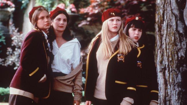 The actress also starred in the 1998 movie The Hairy Bird with fellow child stars (from left to right) Merritt Weaver, Gaby Hoffman and Kirsten Dunst.