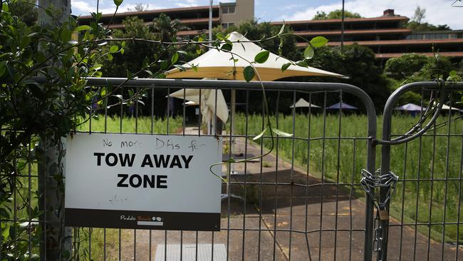 The club is locked to the public while the lease holder and State Government try to agree its future.