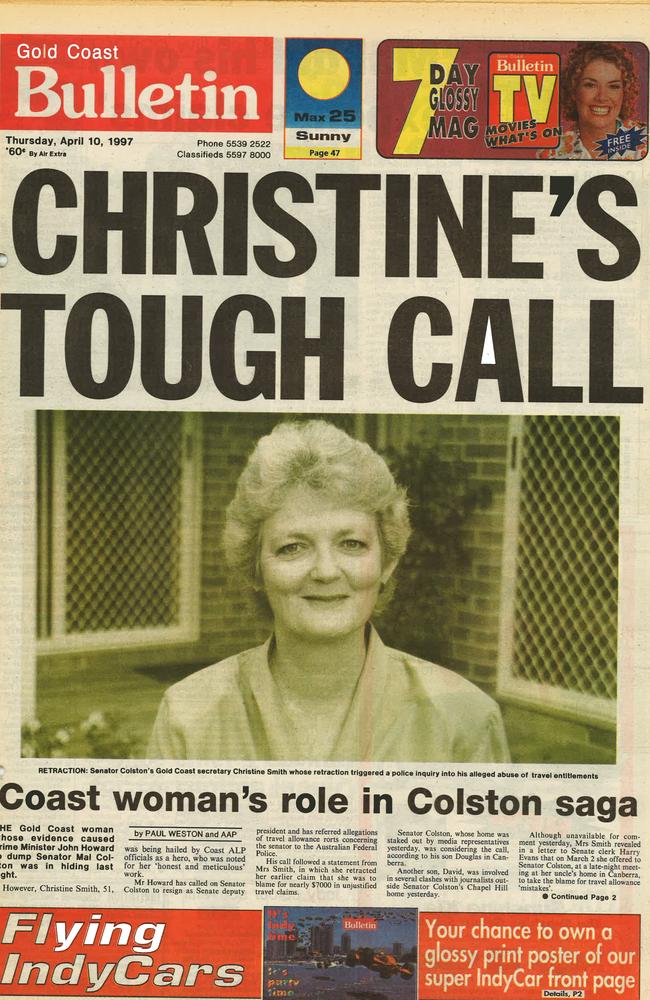 Christine Smith was hailed as a “hero” for her role in exposing then-Senator Mal Colston.