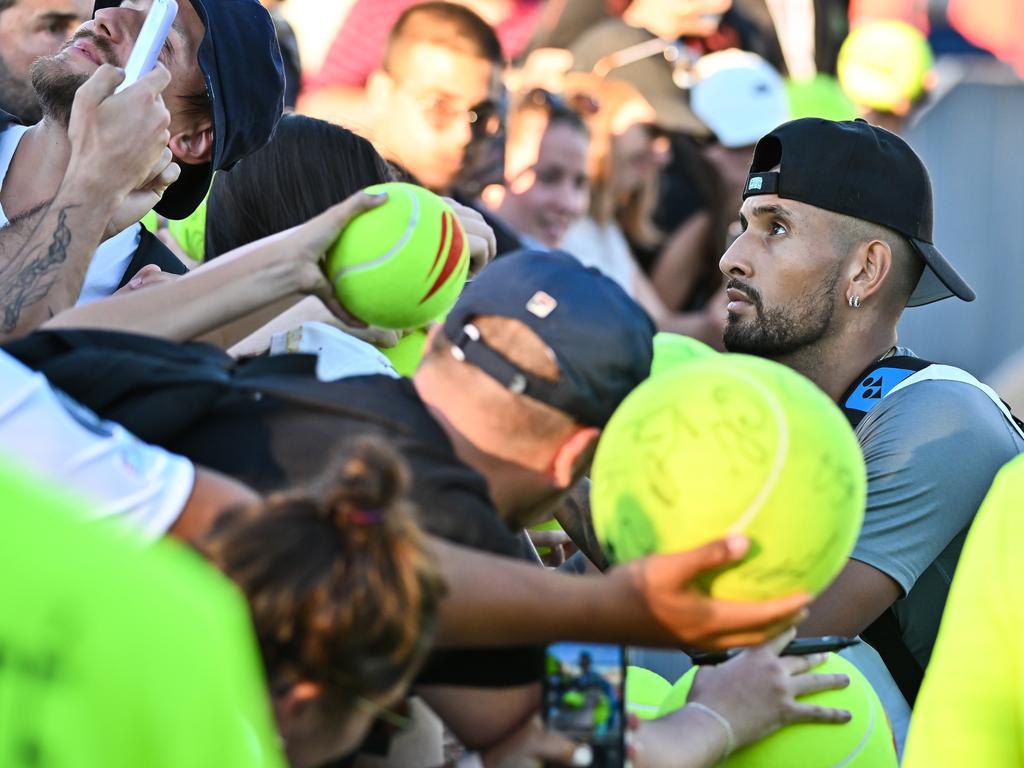 Kyrgios has enjoyed nine consecutive victories. Picture: Minas Panagiotakis/Getty Images