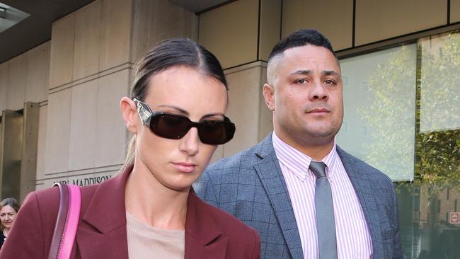 Jarryd Hayne’s wife Amellia Bonnici did not appear in court due to the publicity. Picture NCA Newswire / Gaye Gerard