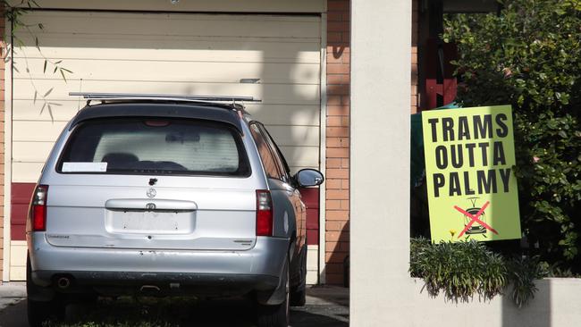 Some Palm Beach residents have rallied against the light rail going through the coastal suburb. Picture: Glenn Hampson