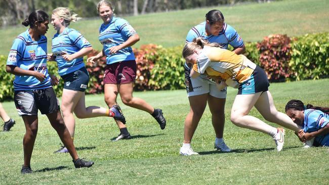 CQ Capras under-19 women’s trials at Rugby Park, Rockhampton, on November 26, 2022.