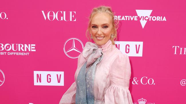 MELBOURNE, DECEMBER 14, 2024: 2024 NGV Gala Red Carpet arrivals at the National Gallery of Victoria, Melbourne. Toni Collette. Picture: Mark Stewart