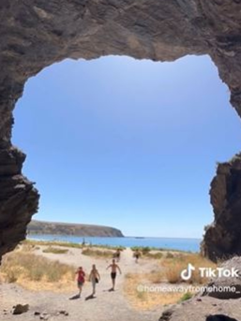 The caves are a big hit. Picture: TikTok/homeaway.fromhome