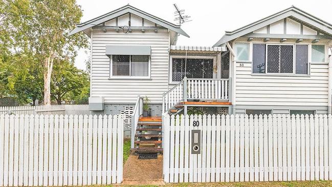 80 Derby Street, Rockhampton City, sold for $292,000 on August 16, 2021. Picture: Contributed