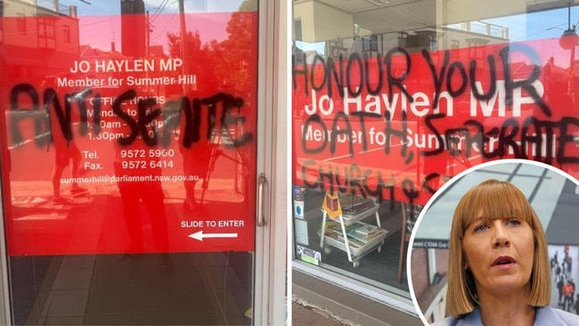 Transport Minister Jo Haylen's office was vandalised