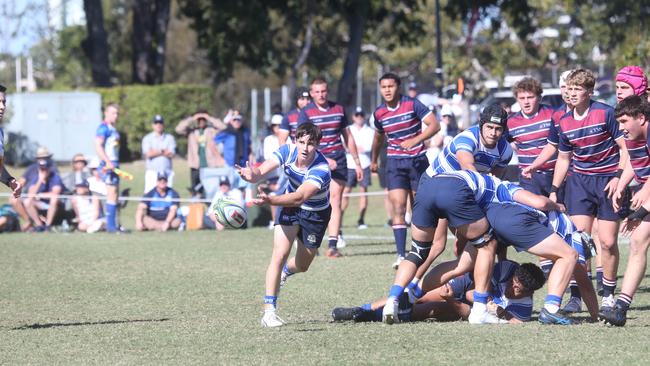 Scrumhalf Sam Watson (pictured) will play for Nudgee again this season. Picture by Richard Gosling