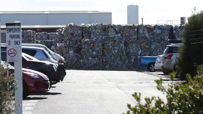 EPA improvement notices have been handed to SKM Recycling’s Laverton site. Picture: David Crosling