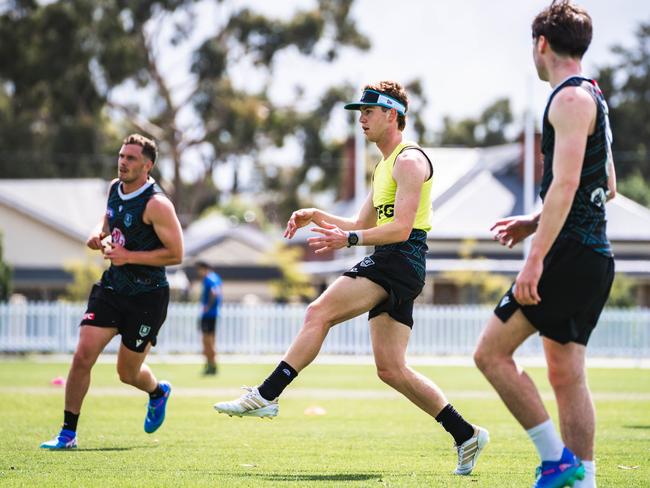 Joe Berry at Port Adelaide training. Picture: Port Adelaide FC