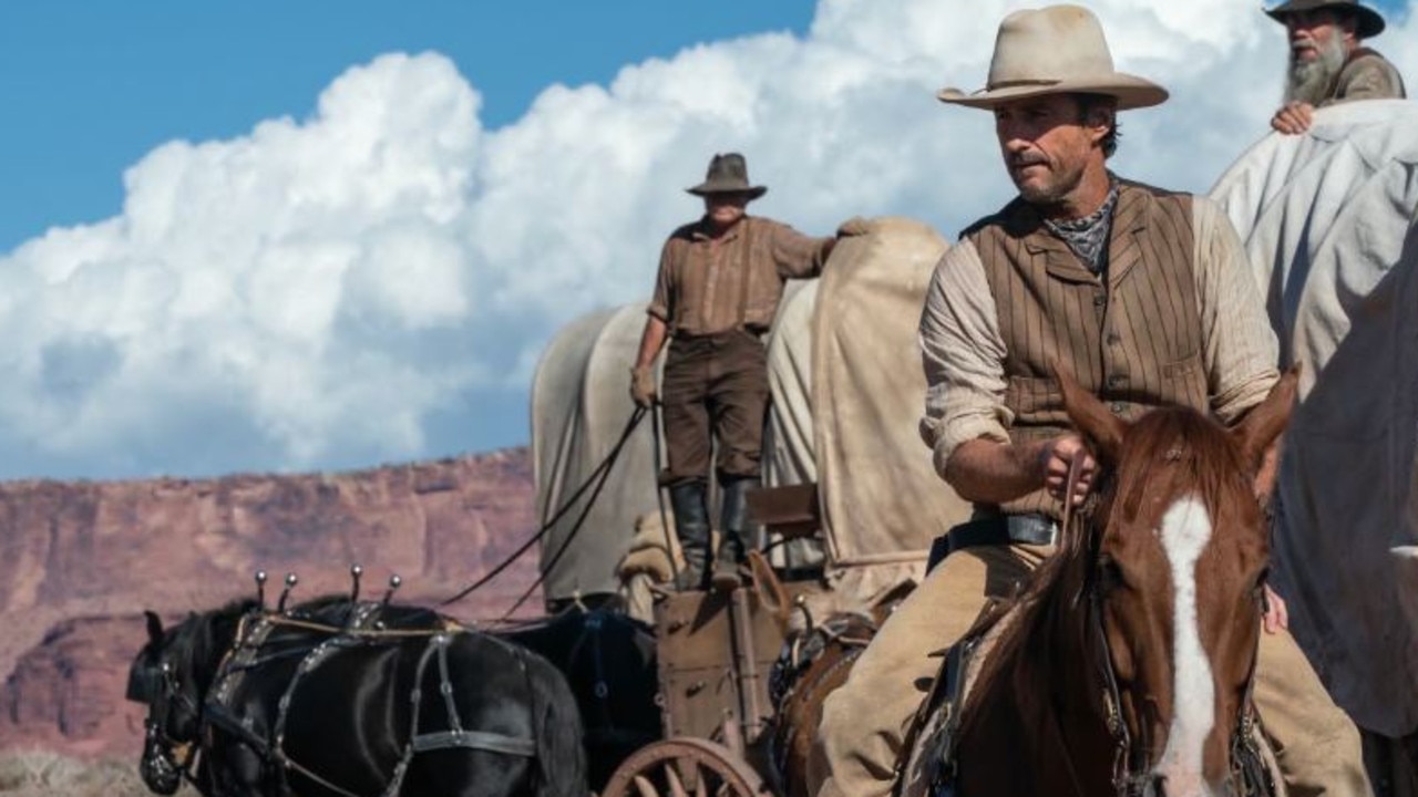 The actor portrays Matthew Van Weyden, the captain of the wagon train.