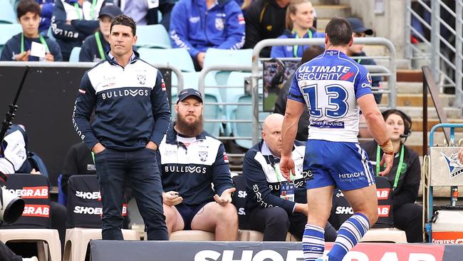 Trent Barrett has now won his second game as Bulldogs coach. Picture: Getty Images.