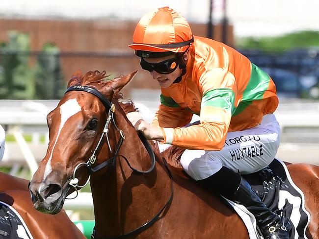 Shooting For Gold winning at Eagle Farm. Picture: Trackside Photography