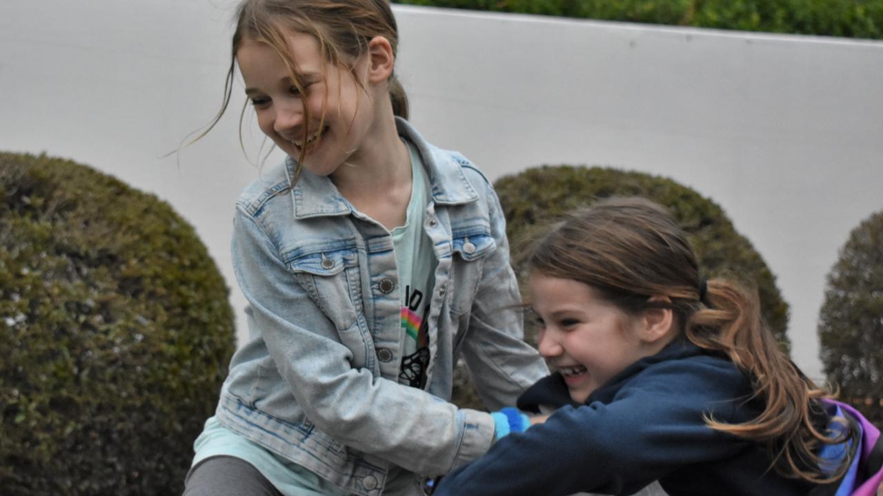 Families &amp; friends enjoy a Friday night out at the Unlock the Block event at Darcy Doyle Place, Ipswich, on August 12, 2022. Picture: Peta McEachern