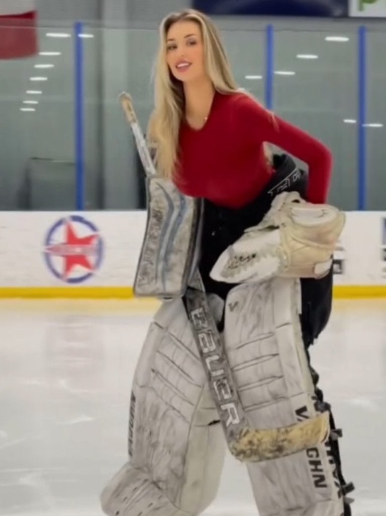 Mikayla Demaiter Worlds Sexiest Ice Hockey Player Stuns In Red Dress