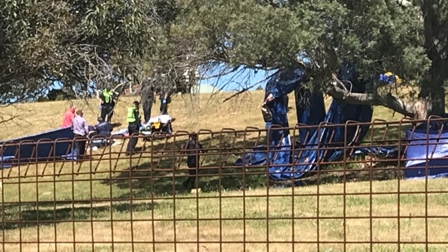 Paramedics treated a number of children with several critically injured. Picture: Helen Kempton/Supplied