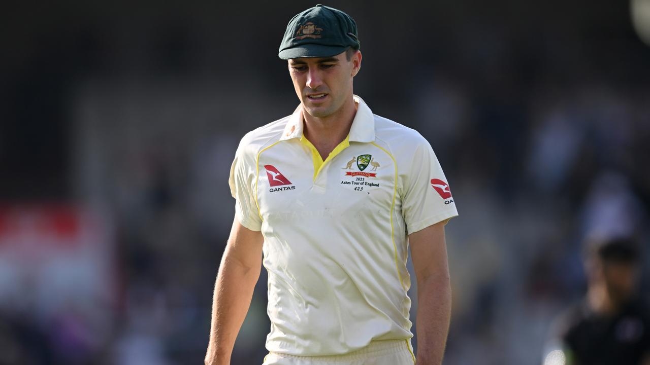 It was one of Pat Cummins’ worst days as Australian captain. (Photo by Gareth Copley/Getty Images)