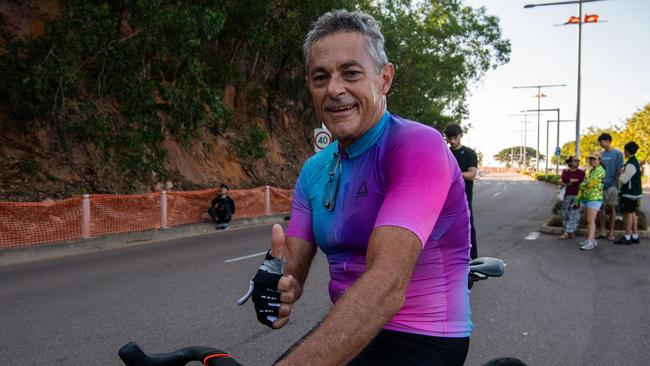 Andrew Hardy won the 41km Darwin Family Law Half Fondo at the Top End Gran Fondo 2024. Picture: Pema Tamang Pakhrin