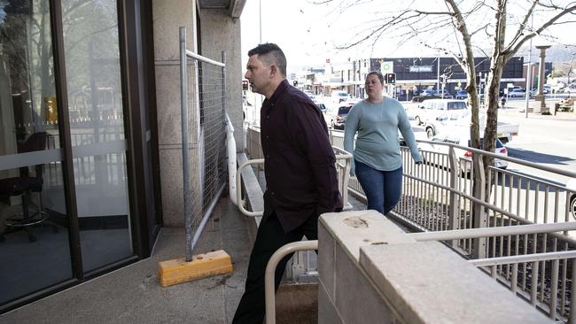 Ashley Sorenson, 34, arrives at the Queanbeyan Magistrates Court. Picture: Gary Ramage