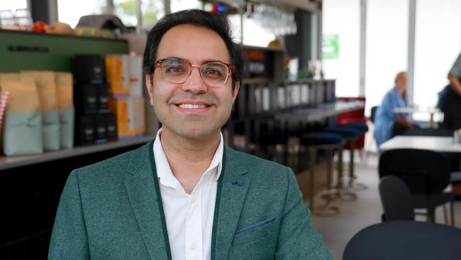 Whistling Sparrow co-owner Varun Kapuria at the newly opened cafe. 