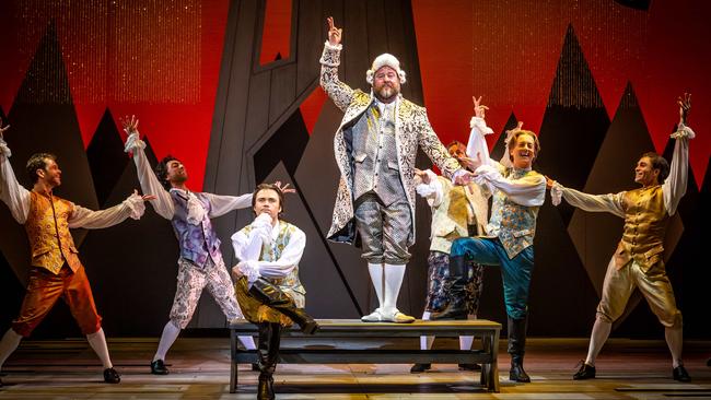 Shane Jacobson performs as the King in Midnight: The Cinderella Musical. Picture: Jake Nowakowski