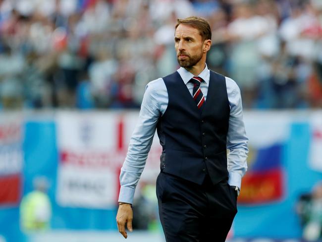 SAINT PETERSBURG, RUSSIA - JULY 14: England head coach Gareth Southgate after the 2018 FIFA World Cup Russia 3rd Place Playoff match between Belgium and England at Saint Petersburg Stadium on July 14, 2018 in Saint Petersburg, Russia. (Photo by MB Media/Getty Images)