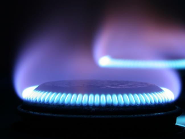 Blue gas on stove Generic