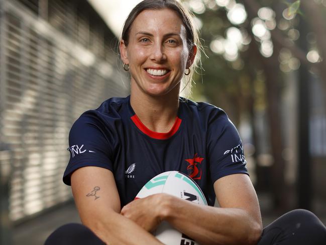 DAILY TELEGRAPH SEPTEMBER 30, 2024. Roosters NRLW player Sam Bremner at Sydney Roosters NRLW HQ, Moore Park. Picture: Jonathan Ng