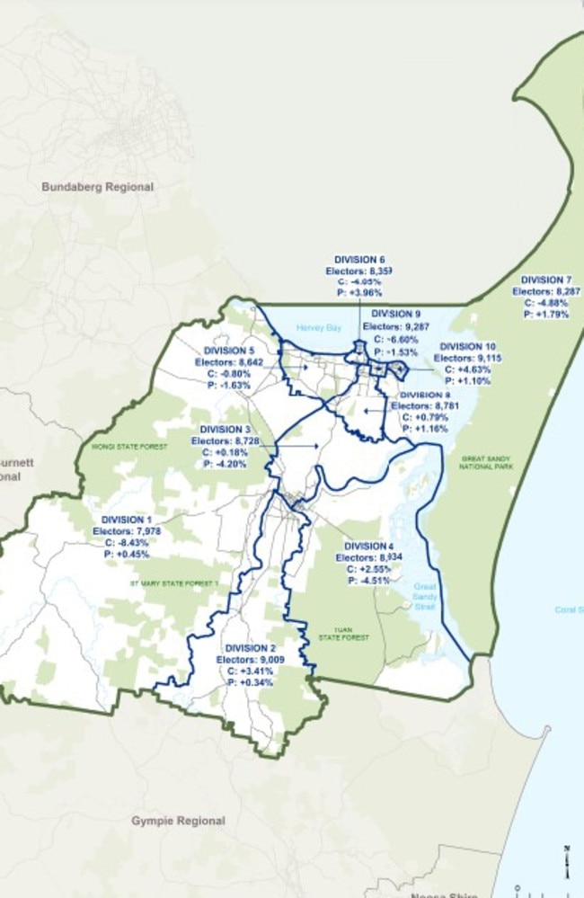 Electoral boundaries across the Fraser Coast have been shifted for the 2024 election due to population growth.