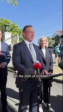 ​​Premier Steven Miles speaks at Government House​​