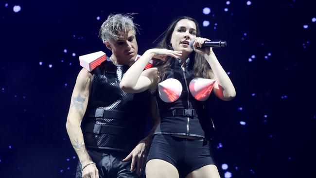 London-based pop duo Confidence Man are up for some big awards this year. Picture: Damian Shaw