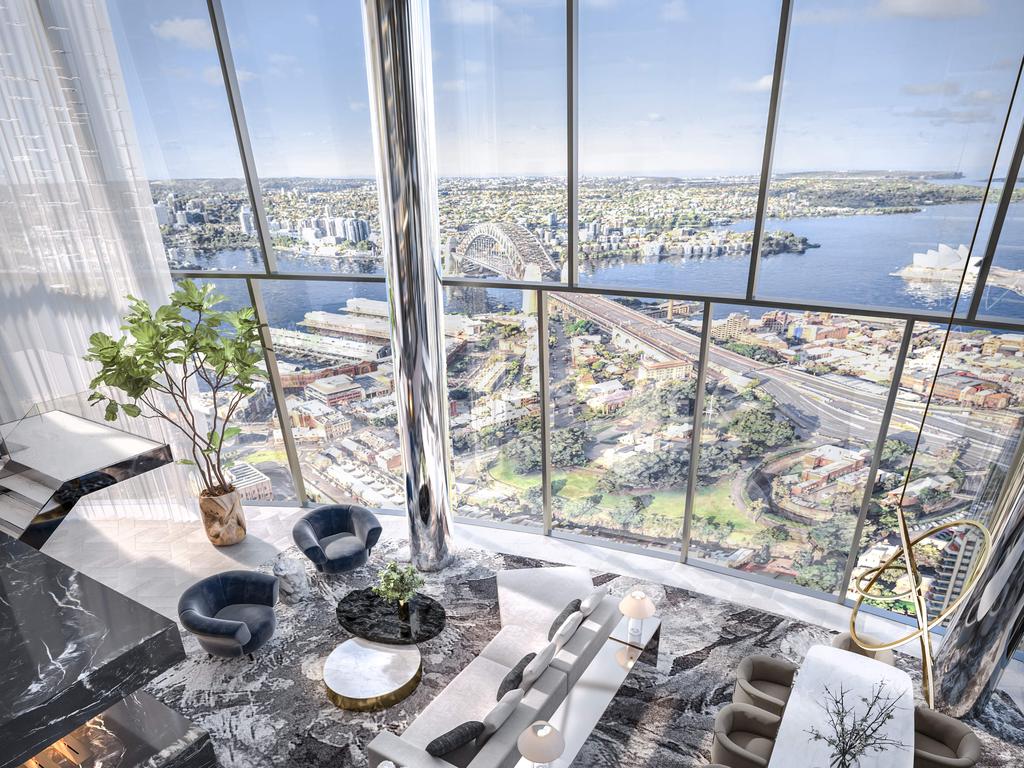 Artist impressions of Crown Residences at One Barangaroo in Sydney. Supplied on 13/05/2019.