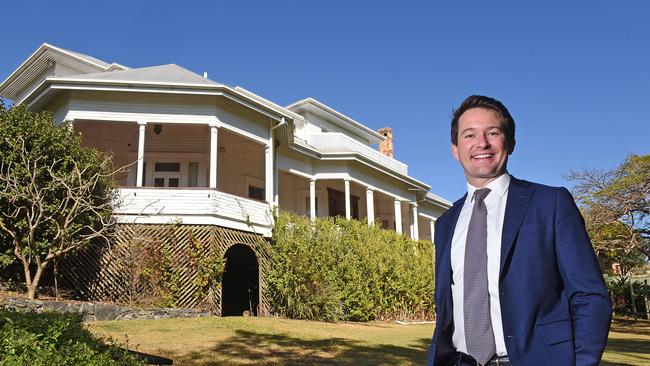 JLL's Blake Goddard, who negotiated the sale of the historic Endrim House at 28-30 Woodstock Rd, Toowong, to a child care operator. Picture: AAP/John Gass