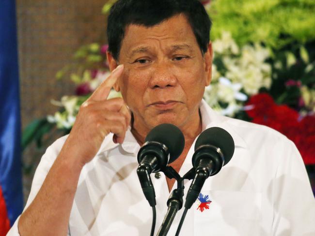 Duterte has been vocal about his hatred towards militants. Picture: AP Photo/Bullit Marquez