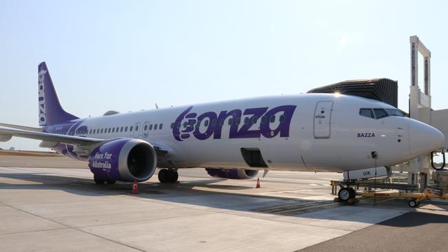 Bonza staff have reportedly been sacked as the airline struggles to find buyer. Pictures: Darwin International Airport