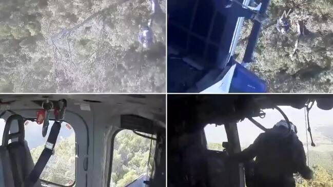 Dramatic moment hikers rescued in Victoria