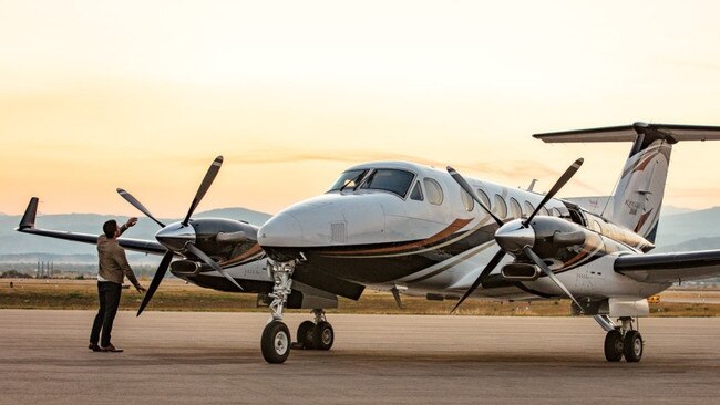 The Beechcraft King Air 360 turboprop features contemporary designs similar to those found in luxury SUVs, according to company promotional material. Picture: Supplied