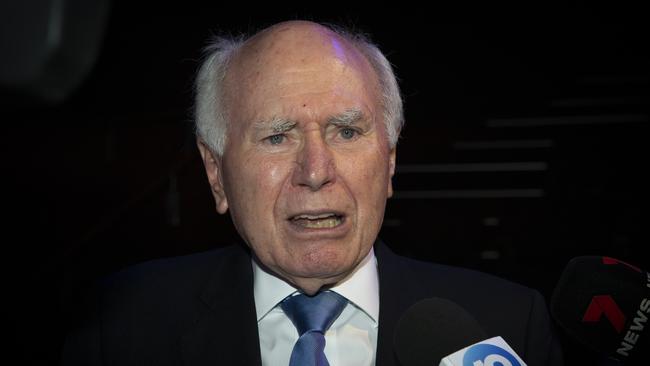 Former Prime Minister John Howard has joined calls for a ban on gambling ads. Picture: NewsWire / Monique Harmer