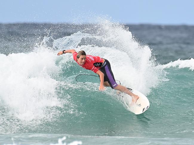 The finals of the boys individual events at the Australian Interschools Surfing Championships Friday May 24, 2024. Picture, John Gass