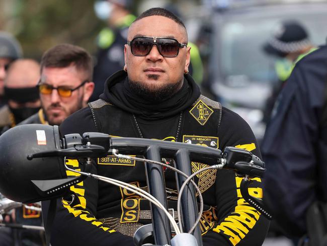 Comanchero sergeant-at-arms Christian Taumoefolau. Picture: Ian Currie