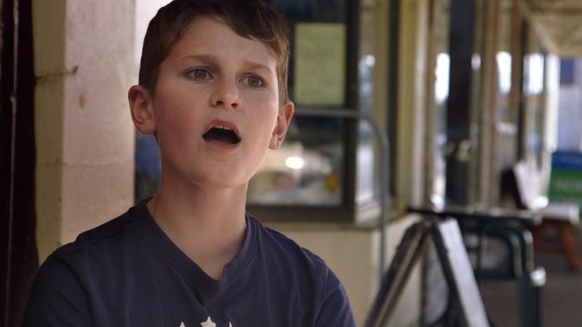 Young Mack Holz stunned Wide Open Sky director Lisa Nicol with his angelic voice.