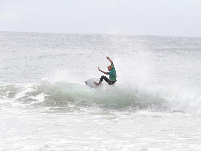 Bonsoy Gold Coast Pro at Snapper Rocks Heat 3. Photo of D Emslie. 27 April 2024 Coolangatta Picture by Richard Gosling