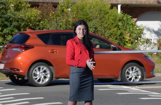 Canterbury Bankstown councillor Rachelle Harika is keen to install the actibump technology on the local roads. Picture: Simon Bullard