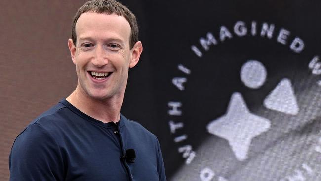 Meta founder and CEO Mark Zuckerberg speaks during Meta Connect event at Meta headquarters in Menlo Park, California on September 27, 2023. (Photo by JOSH EDELSON / AFP)