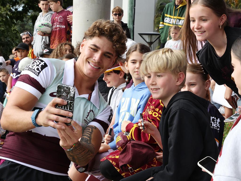 Broncos training is getting busy. Picture: Liam Kidston