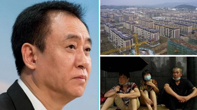 Evergrande's founder Hui Ka Yan has lost billions as the crisis drags on, with developments left in the lurch and investors facing ruin. Pictures: Getty Images