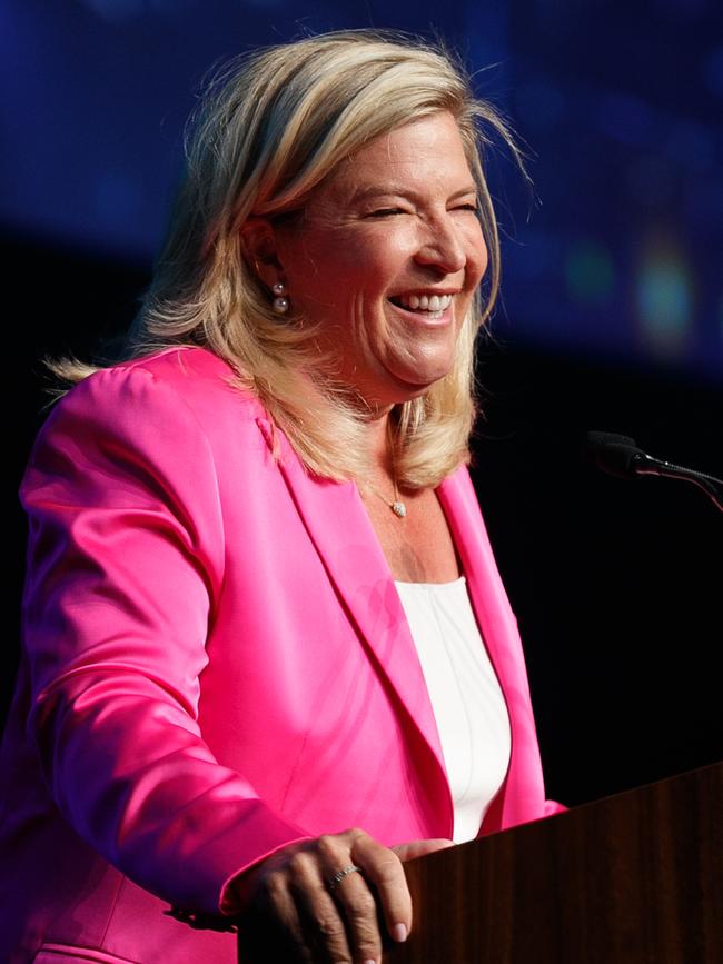 Bronnie Taylor speaking at the NSW Woman of the Year Awards in 2023. Picture: Tim Pascoe