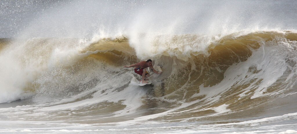 Alexandra Headland gets good lefts and rights for longboarders and shortbaorders alike. Picture: Nicholas Falconer