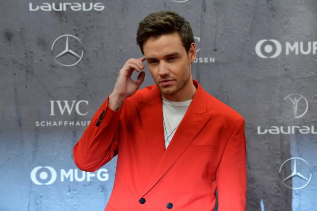 Liam Payne on the red carpet at the Laureus World Sports Awards ceremony in Berlin on February 17, 2020